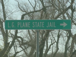 Plane State sign